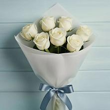 Букет 7 Белых роз Эдлесс Лав в Черкизово