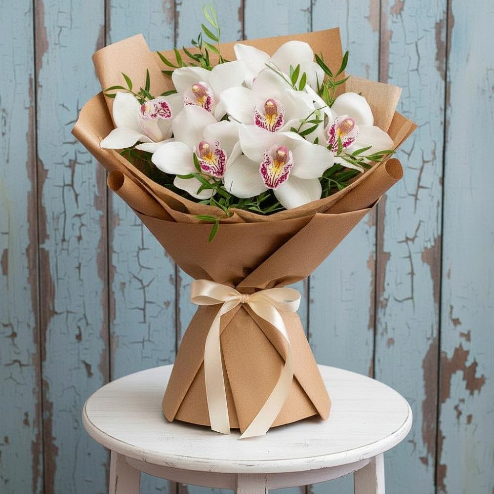 Букет цветов из: Орхидеи и Розы в Черкизово