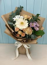 Букет цветов из:  Герберы и Хризантемы в Черкизово