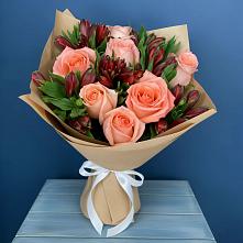 Букет цветов из:  Розы и Альстромерии #REPLACE_PRED# Черкизово