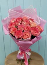 Букет 15 Розовых роз Равель в Черкизово