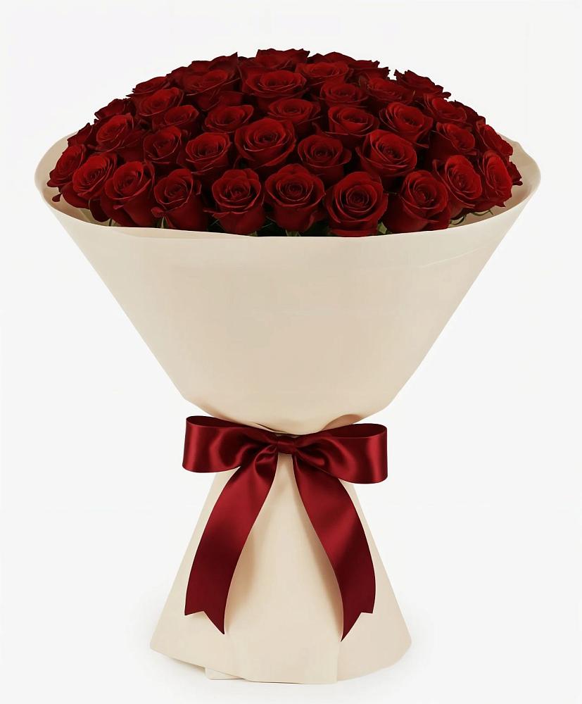 Букет 101 Бордовая роза Блэк Бакарра в Черкизово