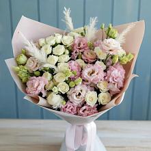 Букет цветов из:  Альстромерии и Розы в Черкизово